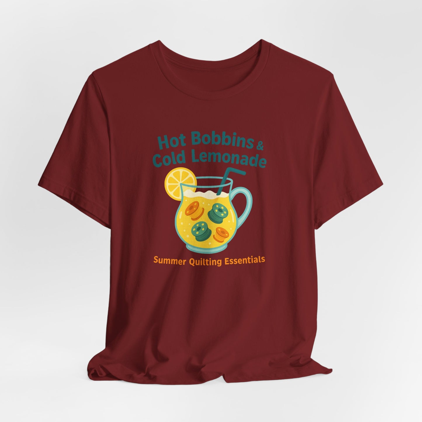 Hot Bobbins & Cold Lemonade T-Shirt β Funny Summer Quilting Shirt