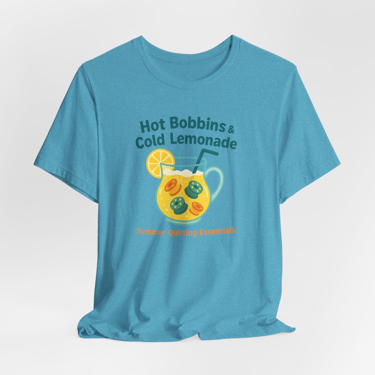 Hot Bobbins & Cold Lemonade T-Shirt β Funny Summer Quilting Shirt