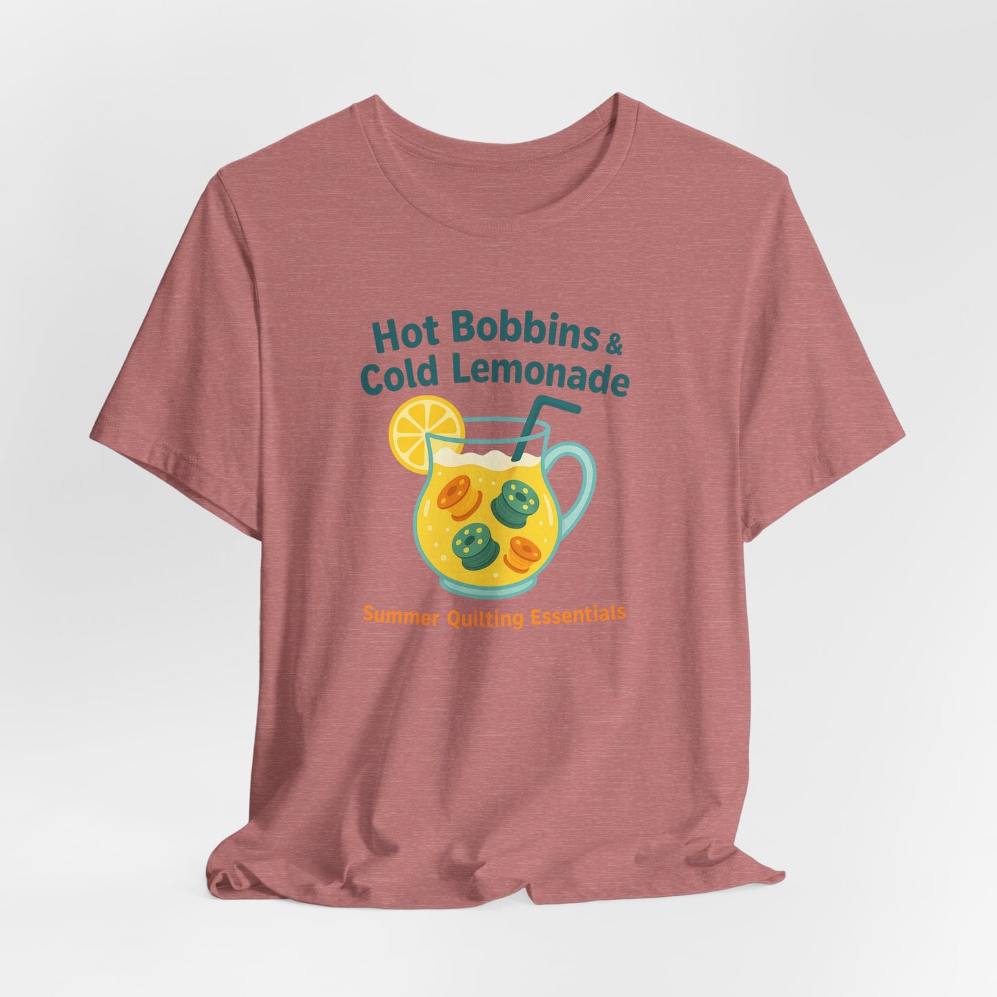 Hot Bobbins & Cold Lemonade T-Shirt β Funny Summer Quilting Shirt