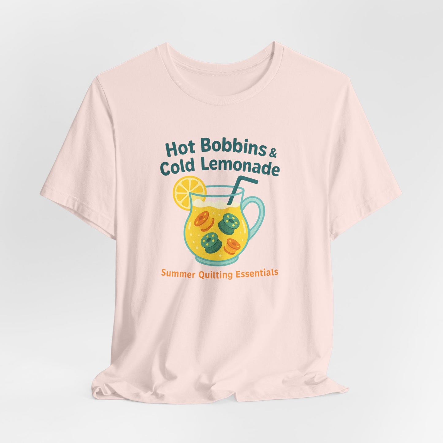 Hot Bobbins & Cold Lemonade T-Shirt β Funny Summer Quilting Shirt