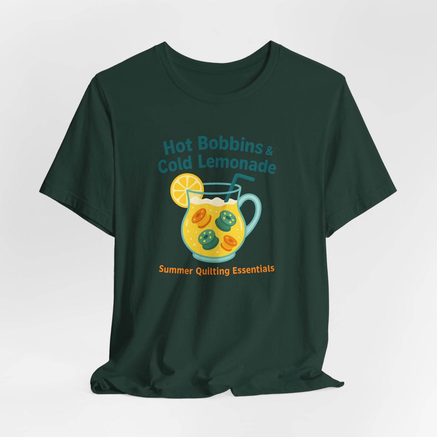 Hot Bobbins & Cold Lemonade T-Shirt β Funny Summer Quilting Shirt