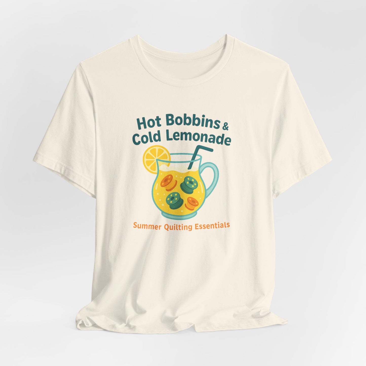 Hot Bobbins & Cold Lemonade T-Shirt β Funny Summer Quilting Shirt