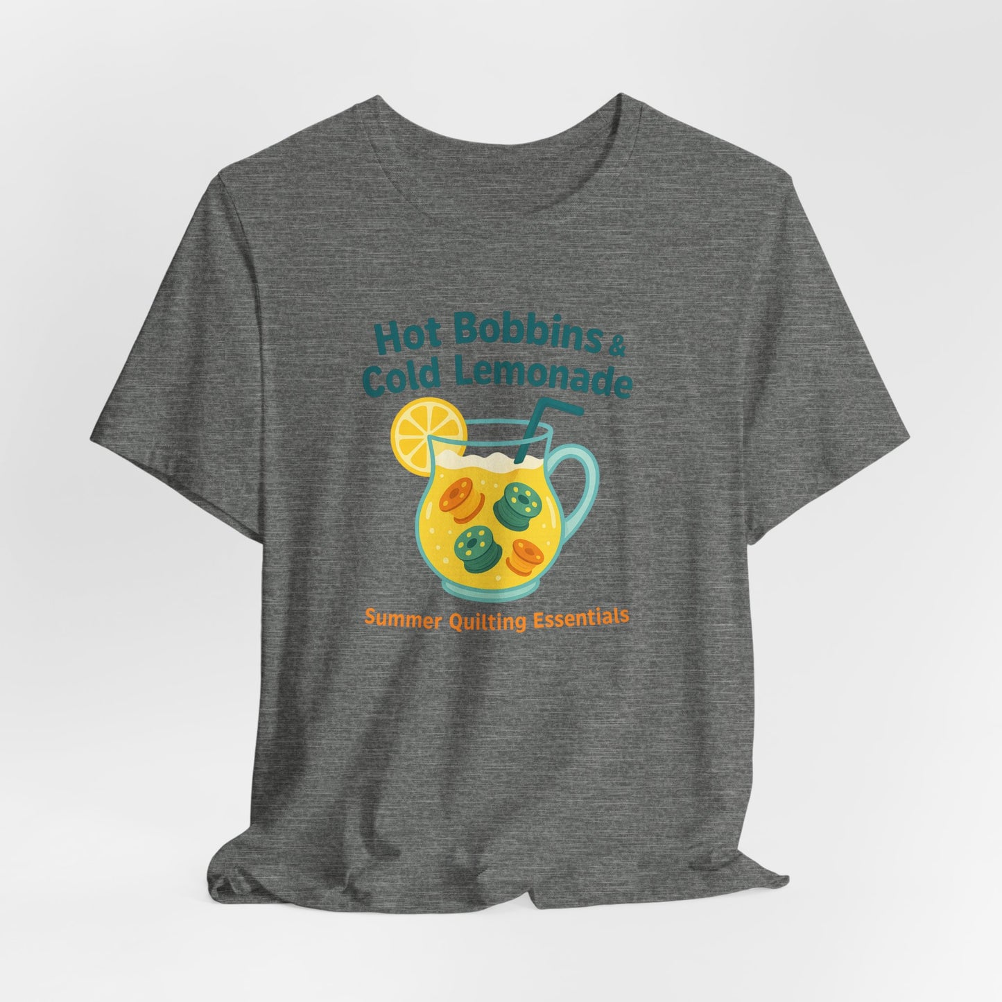 Hot Bobbins & Cold Lemonade T-Shirt β Funny Summer Quilting Shirt