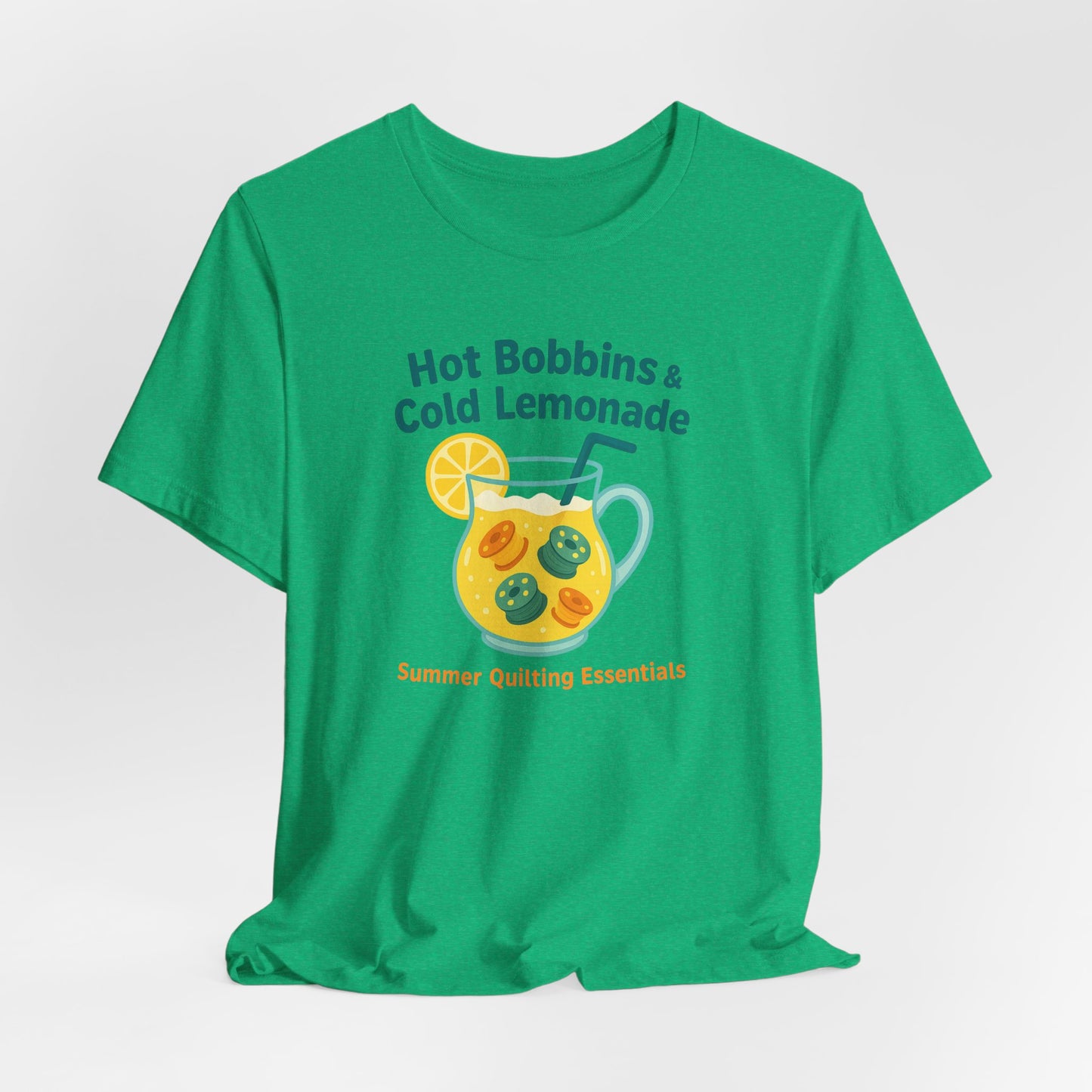 Hot Bobbins & Cold Lemonade T-Shirt β Funny Summer Quilting Shirt
