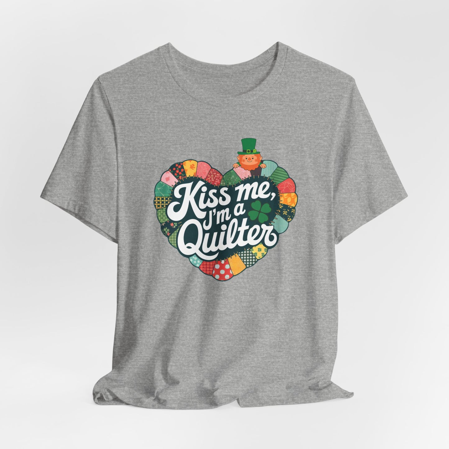 Kiss Me, I’m a Quilter Short-Sleeve Tee – St. Patrick’s Day Fun