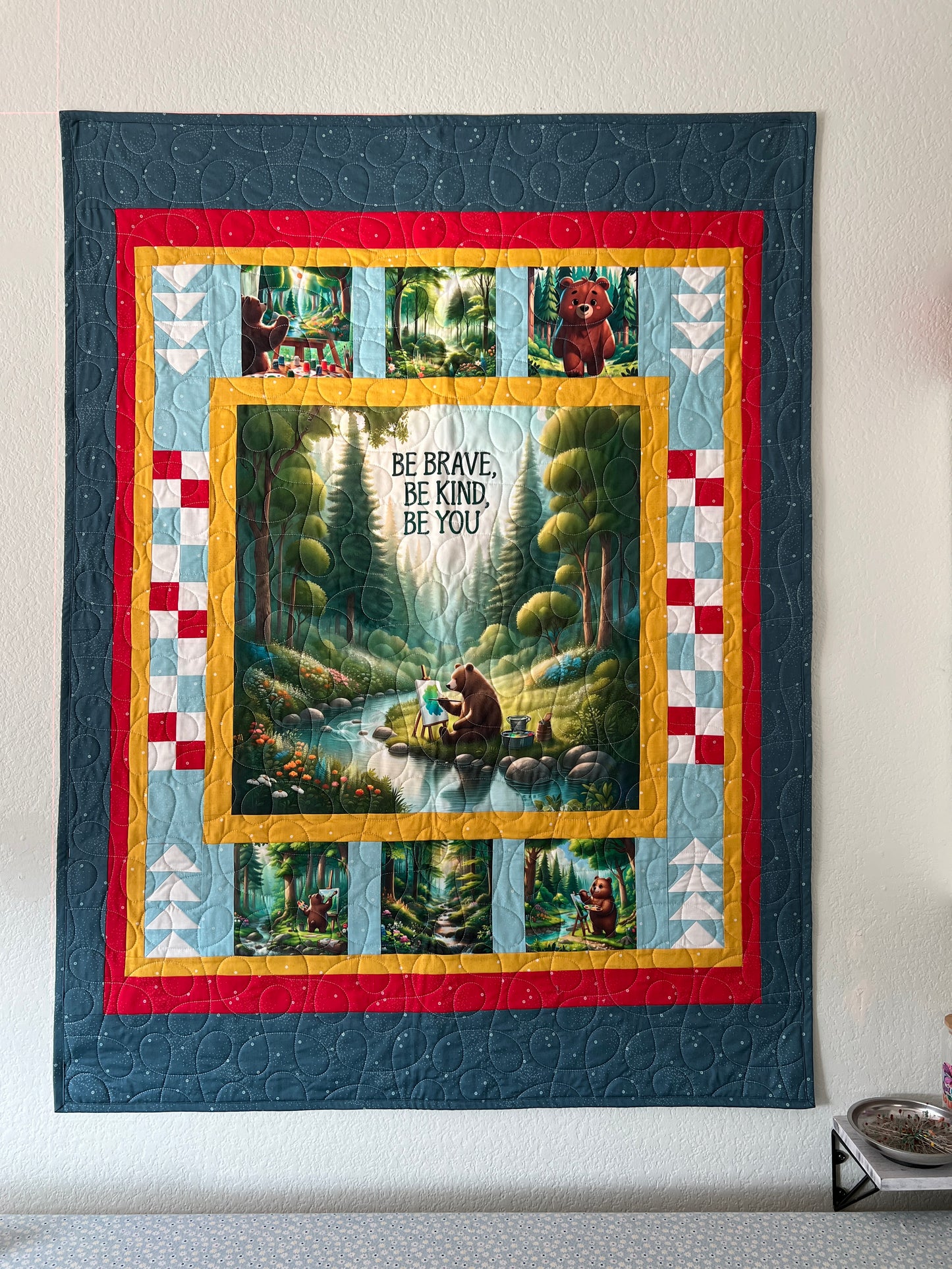 Be Kind Bear Quilt Kit